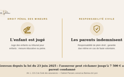 Infraction commise par un mineur : la responsabilité civile de ses parents